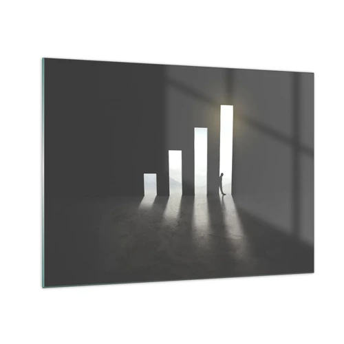 Obraz na skle - Úspěch – imprese - 70x50 cm