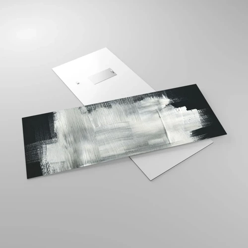 Obraz na skle - Utkané svisle a vodorovně - 100x40 cm