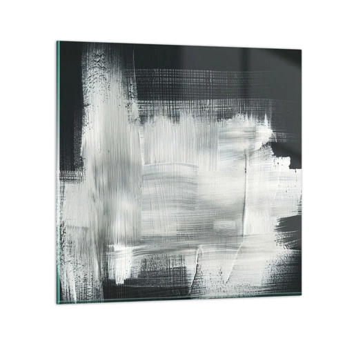 Obraz na skle - Utkané svisle a vodorovně - 30x30 cm