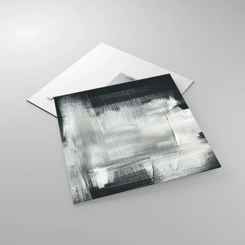 Obraz na skle - Utkané svisle a vodorovně - 40x40 cm