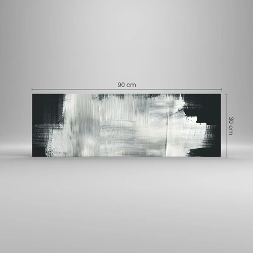 Obraz na skle - Utkané svisle a vodorovně - 90x30 cm