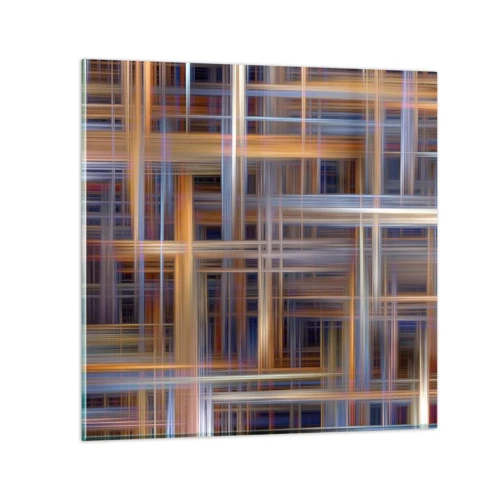 Obraz na skle - Utkané ze světla - 70x70 cm