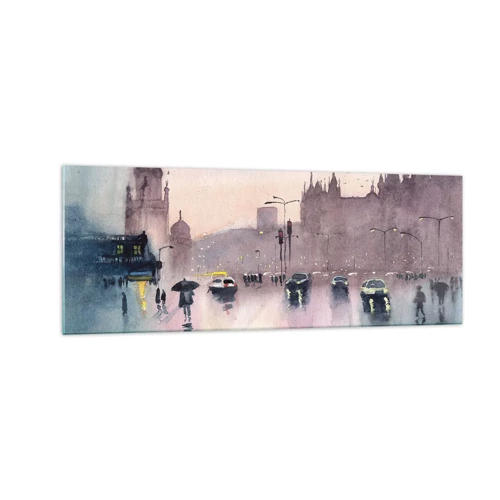 Obraz na skle - V deštivém oparu - 140x50 cm