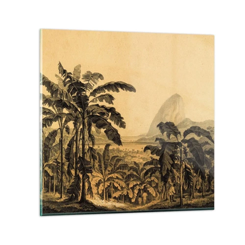 Obraz na skle - V koloniálním stylu - 30x30 cm