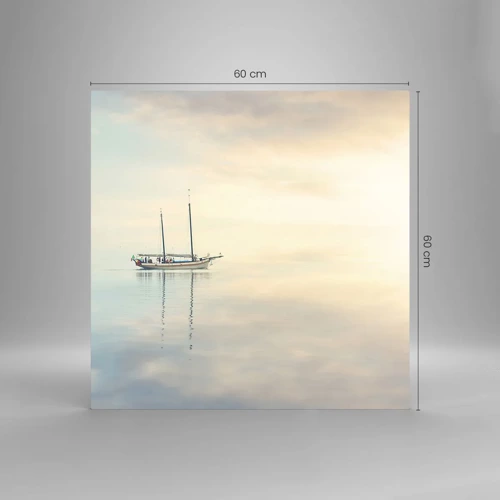 Obraz na skle - V moři ticha - 60x60 cm