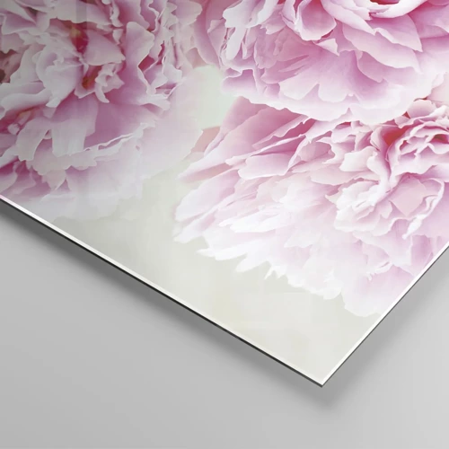 Obraz na skle - V růžovém přepychu - 160x50 cm