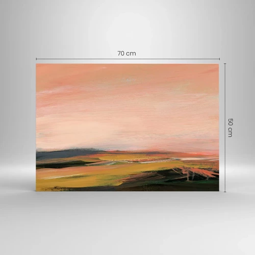 Obraz na skle - V růžových tónech - 70x50 cm