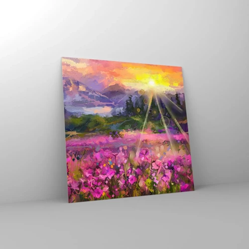 Obraz na skle - V údolí v péči slunce - 60x60 cm