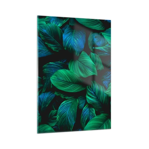 Obraz na skle - V zeleném davu - 50x70 cm