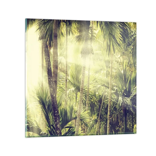 Obraz na skle - V zeleném žáru - 70x70 cm