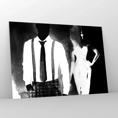 Obraz na skle - Ve stylu noir - 100x70 cm