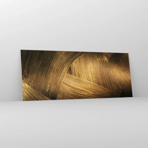 Obraz na skle - Ve zlatém labyrintu - 100x40 cm