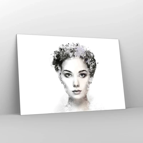 Obraz na skle - Velmi stylový portrét - 120x80 cm