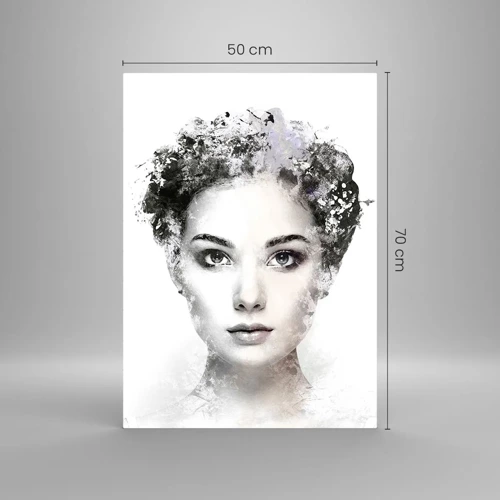 Obraz na skle - Velmi stylový portrét - 50x70 cm