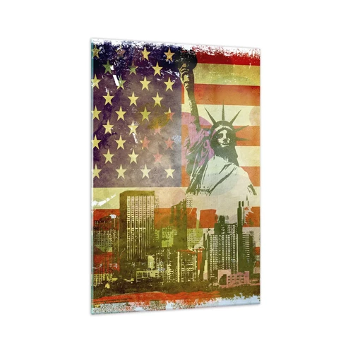 Obraz na skle - Viva America! - 70x100 cm