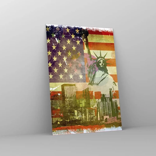 Obraz na skle - Viva America! - 70x100 cm