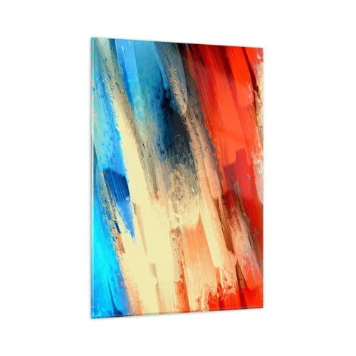 Obraz na skle - Vodopád barev - 80x120 cm