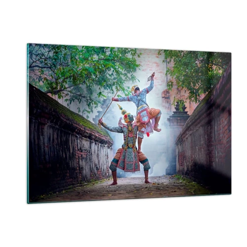 Obraz na skle - Vražedně krásný tanec - 120x80 cm