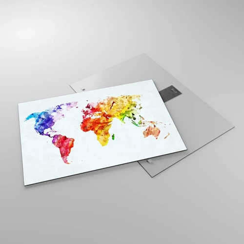 Obraz na skle - Všechny barvy světa - 70x50 cm