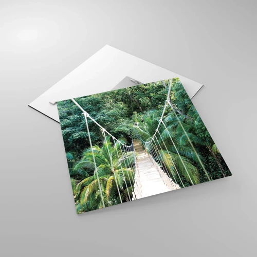Obraz na skle - Welcome to the jungle! - 40x40 cm