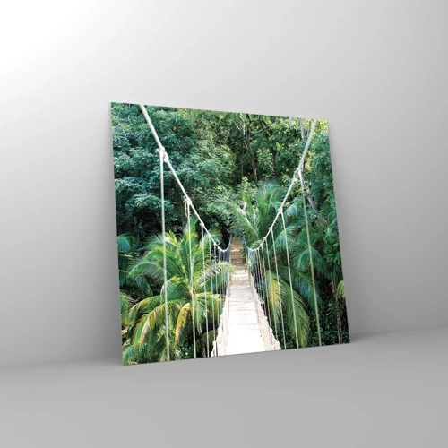 Obraz na skle - Welcome to the jungle! - 40x40 cm