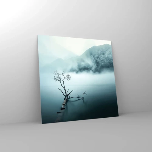 Obraz na skle - Z vody a mlhy - 30x30 cm