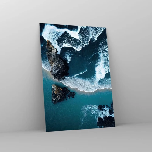 Obraz na skle - Zahalené do vln - 50x70 cm