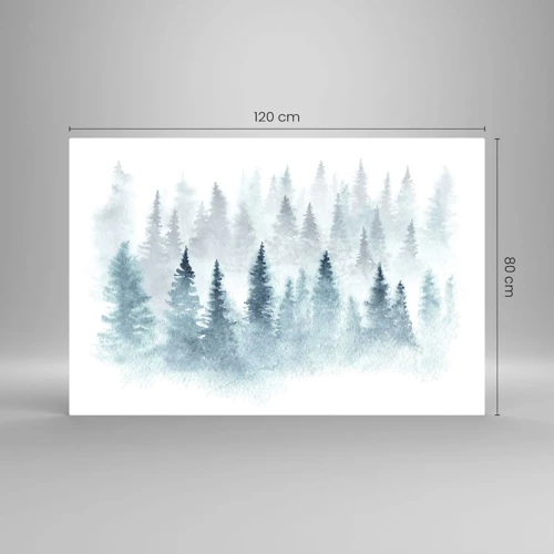 Obraz na skle - Zahalené mlhou - 120x80 cm