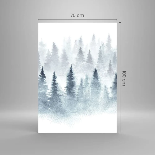 Obraz na skle - Zahalené mlhou - 70x100 cm