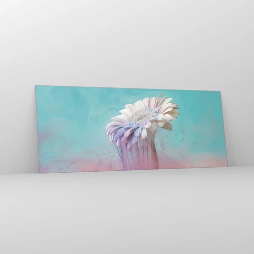 Obraz na skle - Záhrobí květin - 100x40 cm
