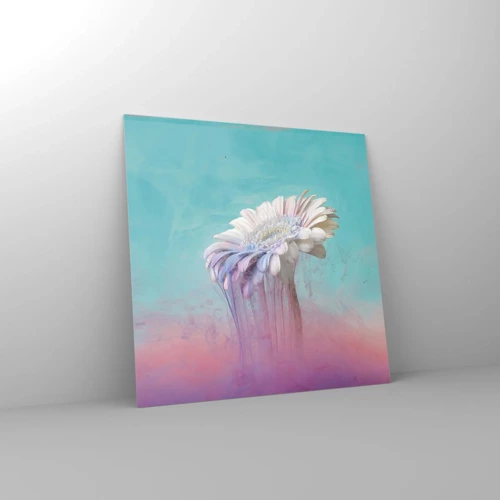Obraz na skle - Záhrobí květin - 70x70 cm
