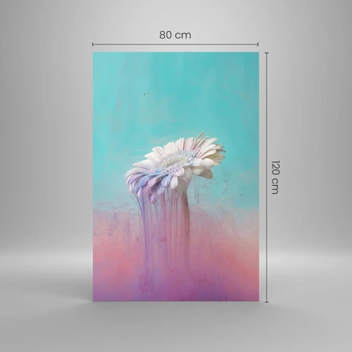 Obraz na skle - Záhrobí květin - 80x120 cm