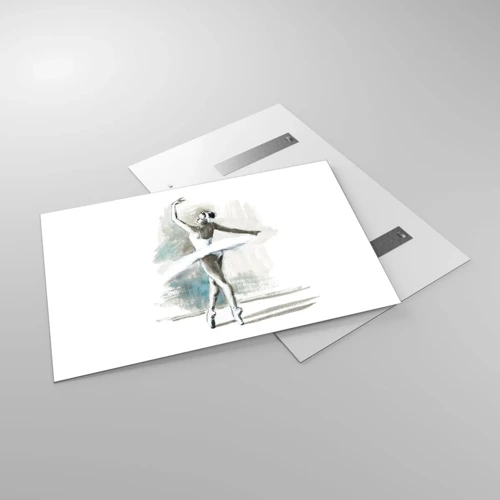 Obraz na skle - Zakletá do labutě - 120x80 cm