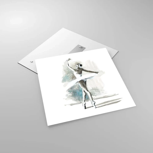 Obraz na skle - Zakletá do labutě - 60x60 cm
