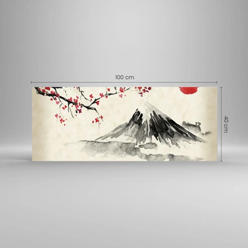 Obraz na skle - Zamilujte se do Japonska - 100x40 cm