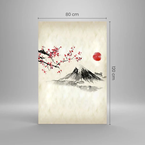 Obraz na skle - Zamilujte se do Japonska - 80x120 cm