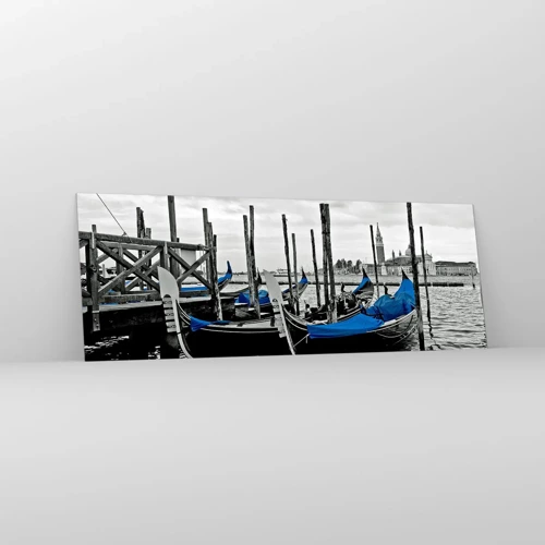 Obraz na skle - Zamyšlené Benátky - 140x50 cm