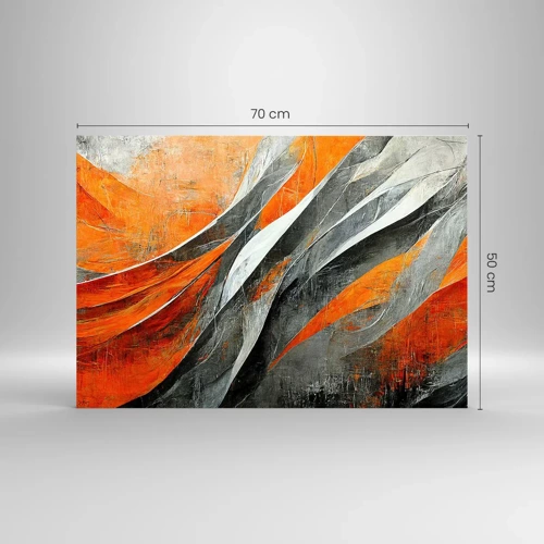 Obraz na skle - Žár a chlad - 70x50 cm