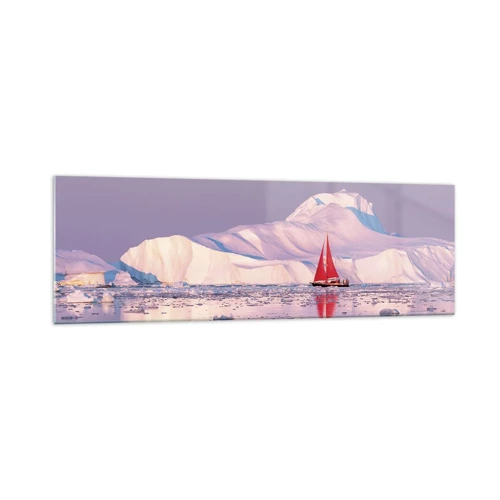 Obraz na skle - Žár plachty, chlad ledu - 160x50 cm