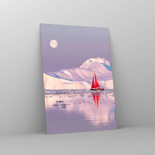 Obraz na skle - Žár plachty, chlad ledu - 50x70 cm