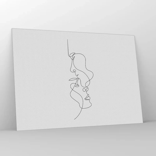Obraz na skle - Žár vášnivých tužeb - 100x70 cm