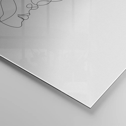 Obraz na skle - Žár vášnivých tužeb - 40x40 cm