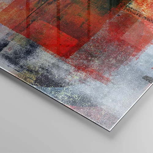 Obraz na skle - Zářící kompozice - 30x30 cm