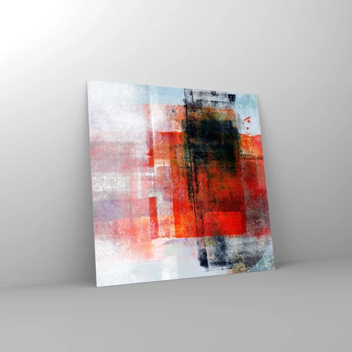 Obraz na skle - Zářící kompozice - 60x60 cm