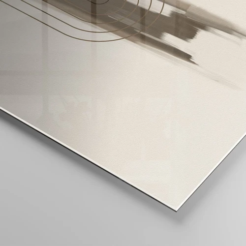 Obraz na skle - Závan šedi - 120x50 cm