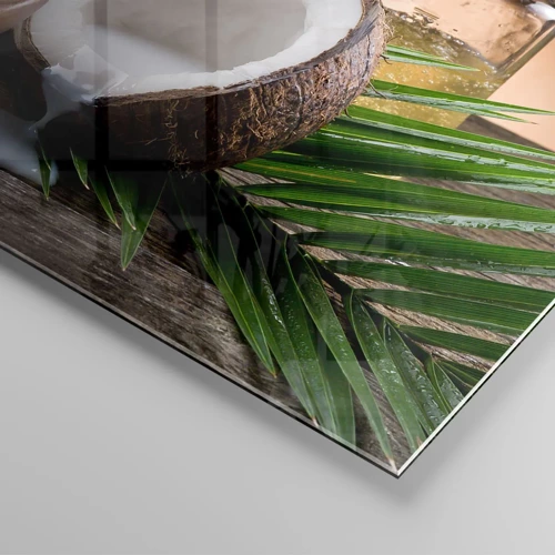 Obraz na skle - Zdraví z tropických ostrovů - 100x70 cm