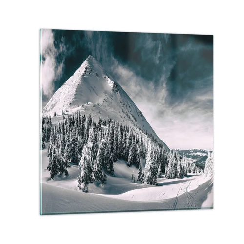 Obraz na skle - Země sněhu a ledu - 40x40 cm