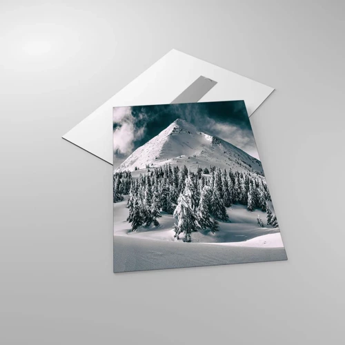 Obraz na skle - Země sněhu a ledu - 50x70 cm