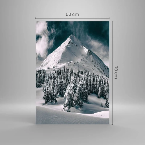 Obraz na skle - Země sněhu a ledu - 50x70 cm