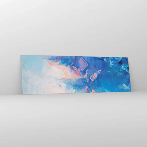 Obraz na skle - Zimní abstrakce - 160x50 cm